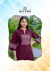 Samyaa By Mittoo Viscose Weaving Kurti With Bottom Exporters In India
